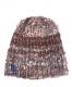 LUCKY BIRD【ラッキーバード】 ハンドウーヴン ウール ミディアムニットキャップ / ブラウンミックス| KNIT CAP|【LUCKY BIRD】 