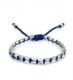 M.Cohen 〔エムコーエン〕 ブレスレット B10449 カッティングシルバービーズ&ワックスコード / ブルー|BRACELET|【M.Cohen】 
