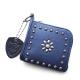 HTC L-zip Wallet Flower Lamb Leather #1 TQS N / Navy