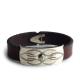 CHAFF DESIGN�̥���ա��ǥ������Leather Plate On Turquoise Bracelet ��