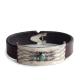CHAFF DESIGN〔チャフ・デザイン〕Leather Plate On Turquoise Bracelet |BRACELET|【CHAFF DESIGN】 