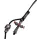 ■60% OFF■ROBERT WARNER 〔ロバートワーナー〕 Skull & Stone Cross Big Loop Tie Choker / Red|LOOP CHORKER|【ROBERT