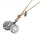 M.Cohen 〔エムコーエン〕 ネックレス ZN104 ダブルコイン|NECKLACE|【M.Cohen】 