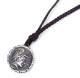 M.Cohen 〔エムコーエン〕 ネックレス N10086 ウーヴンレザー シルバーコイン|NECKLACE|【M.Cohen】 
