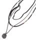 M.Cohen 〔エムコーエン〕 ネックレス N10587 3レイヤー アフリカン ディスク ブラック|NECKLACE|【M.Cohen】 