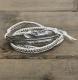 M.Cohen 〔エムコーエン〕 ブレスレット B916-S 3Wrap Leather On Feather Bracelet / White|【M.Cohen】 
