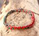 M.Cohen 〔エムコーエン〕 ブレスレット 2Layer Wrap BLK ONYX / TURQ / CORAL|【M.Cohen】 
