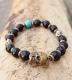 M.Cohen 〔エムコーエン〕 ブレスレット B10155 BLACK ONYX　SKULL|【M.Cohen】 