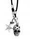 KING BABY 〔キングベイビー〕 ネックレス Ster Skull & Star Pendant On Braided Cord|NECKLACES|【KING BABY】 