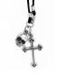 KING BABY 〔キングベイビー〕K52-3026 Skull&Traditional Cross on Braided Cord|NECKLACES|【KING BABY】 