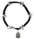 KING BABY 〔キングベイビー〕 ブレスレット Black Macrame w/Stars / BLACK|BRACELETS|【KING BABY】 