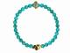 KING BABY 〔キングベイビー〕 ブレスレット 6mm Turquoise w/Vermeil Skull|BRACELETS|【KING BABY】 