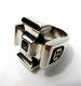 KING BABY 〔キングベイビー〕 リング OLD JEWELLY   IRON CROSS  PURPLE STONE|RING|【KING BABY】 