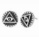 KING BABY 〔キングベイビー〕 ピアス Small All seeing Eye Coin Post Earing|ACCESSORIES|【KING BABY】 