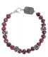 QUEEN BABY 〔クイーンベイビー〕 ブレスレット Bracelet FACETED RUBY W/ FOUR SILVER ROSES|QUEEN BABY|【KING BABY】 