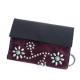 HTC Sunset Short Wallet Flower Suede Mix TQS N / Brown