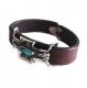 CHAFF DESIGN̥աǥLeather Silver On Turquoise Bracelet