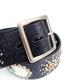 HTC ̎Î ٥ Oval Studs&Emboss Police Stingray Belt / Black