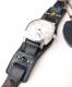 HTC �̎������Î��������͡������å��٥�� Emboss Police Black Watch Belt / YELLOW-BLACK Glass Stone