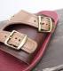 HTC��The Sandalman�ڎ������Î��������ߎ��ݎ��ގَώݡ� ������� ���� Double Buckle Flower Glass Stone Studs / Light Brown&Brown