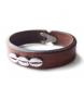 CHAFF DESIGN�̥���ա��ǥ������Leather On Coffee Beans Bracelet