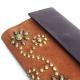 HTC Sunset Short Wallet Flower Suede Mix TQS B / Camel