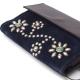 HTC Sunset Short Wallet Flower Suede Mix TQS N / Navy