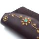 HTC Sunset Long Wallet Flower & Suede mix #6 TQS B / D Brown