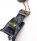 HTC �̎������Î��������͡������å��٥�� Emboss Police Black Watch Belt / YELLOW-BLACK Glass Stone