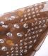 HTC ̎Î͡ SCARF FOULARD SKULLS 70  /  BROWN