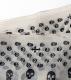 HTC �̎������Î��������͡��������� SCARF FOULARD SKULLS 70 / WHITE