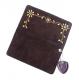 HTC Long Wallet Flower Suede #5 TQS B / Brown