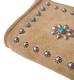 HTC Sunset L-zip Wallet Flower Suede #1 TQS N / Beige