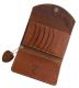 HTC Long Wallet Flower & Umbrella Suede mix #6 TQS B / Camel