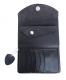 HTC Long Wallet Flower & Umbrella Suede mix #6 BLACK N / Wine red