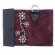 HTC Sunset Short Wallet Flower Suede Mix TQS N / Brown