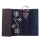 HTC Sunset Short Wallet Flower Suede Mix TQS N / Navy
