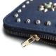 HTC L-zip Wallet Flower Lamb Leather #1 TQS N / Navy