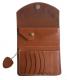 HTC Long Wallet Flower & Umbrella Suede mix #6 TQS B / Camel