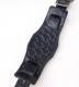 HTC �̎������Î��������͡������å��٥�� Emboss Polis Black Watch Belt  /  RED-BLUE Glass Stone