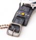 HTC �̎������Î��������͡������å��٥�� Emboss Police Black Watch Belt / YELLOW-BLACK Glass Stone