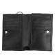 HTC Sunset Short Wallet Flower Suede Mix BLACK N / D Brown