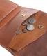 HTC Long Wallet Flower & Umbrella Suede mix #6 TQS B / Camel