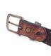 HTC ̎Î ٥ Emboss Police Brown Full Studs Belt / Black&Yellow Stone