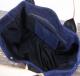 HTC �̎������Î��������� �Хå� ���� Turquoise Flower Studs Suede Tote Bag / Navy��Natural
