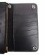 HTC Long Wallet Flower Suede #5 TQS N / Black