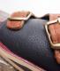HTC��The Sandalman�ڎ������Î��������ߎ��ݎ��ގَώݡ� ������� ���� Double Buckle Flower Glass Stone Studs / Brown&Navy