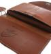 HTC Long Wallet Flower & Umbrella Suede mix #6 TQS B / Camel