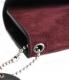 HTC Long Wallet Flower & Umbrella Suede mix #6 BLACK N / Wine red