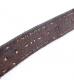 HTC ̎Î ٥ Emboss Police Brown Full Studs Belt / Black&Yellow Stone